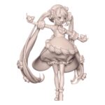 Vocaloid Sweet Tea Time PVC Statue Hatsune Miku Strawberry Short 17 cm c