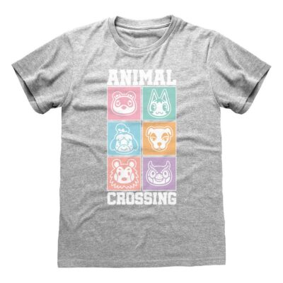 Animal Crossing T-Shirt Pastel Square