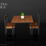 Diorama Props Series Dining Table Set b