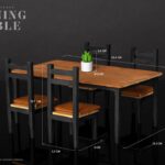 Diorama Props Series Dining Table Set e