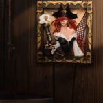 League of Legends PVC 3D Photo Frame The Bounty Hunter-Miss Fortune h