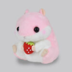 Coroham Coron Hamster Momo-chan Strawberry Plush b